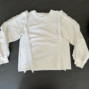 Sugarlips White Minimalist Sweatshirt